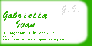 gabriella ivan business card